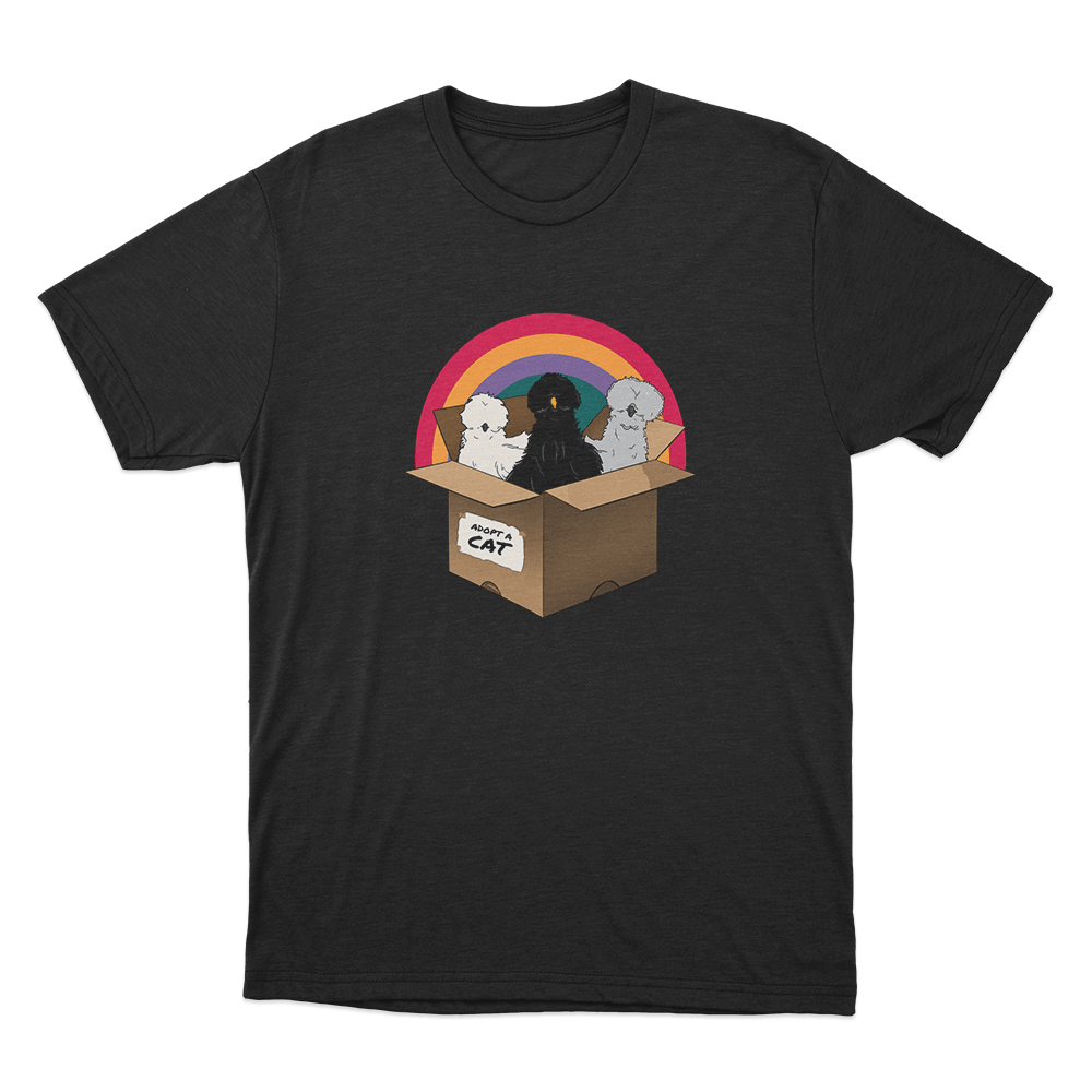 Adopt A Cat Unisex T Shirt Black Adopt A Cat Unisex T Shirt Black