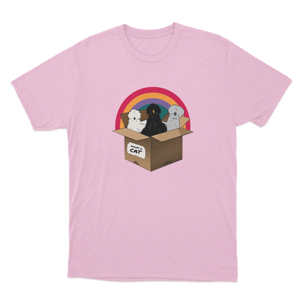 Adopt A Cat Unisex T Shirt Pink Adopt A Cat Unisex T Shirt Pink