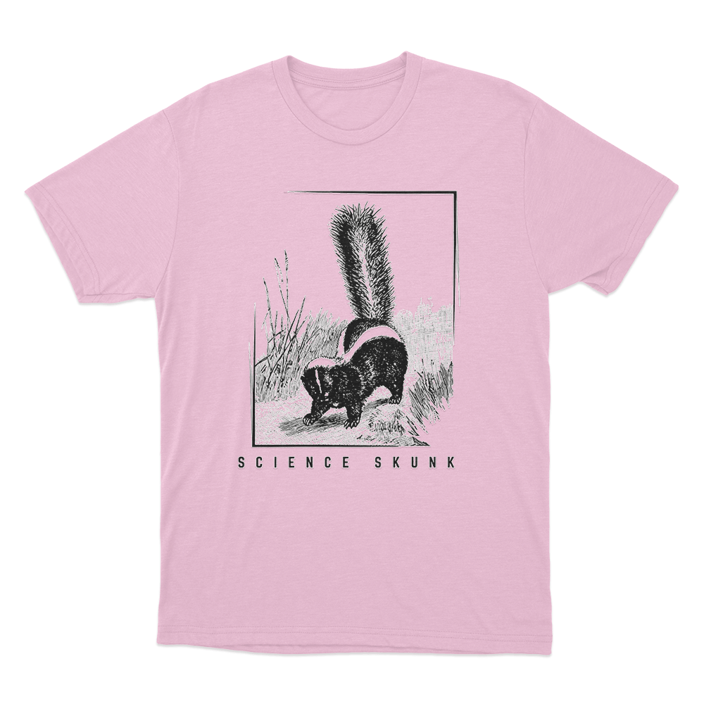 Science Skunk Unisex T Shirt Pink Science Skunk Unisex T Shirt Pink